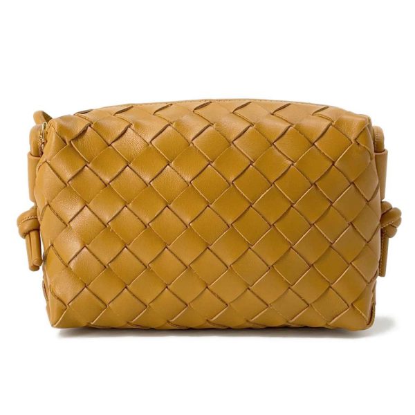 9537095 01 Bottega Veneta Leather Camera Bag Cobb