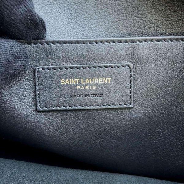 9538566 17 Saint Laurent Paris Cabas Monogram Handbag Black