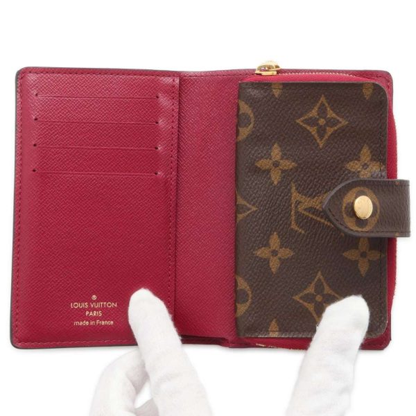 9547773 04 Louis Vuitton Monogram Portefeuille Juliet Bifold Wallet Fuchsia