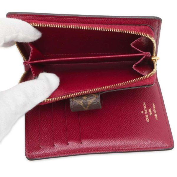 9547773 05 Louis Vuitton Monogram Portefeuille Juliet Bifold Wallet Fuchsia