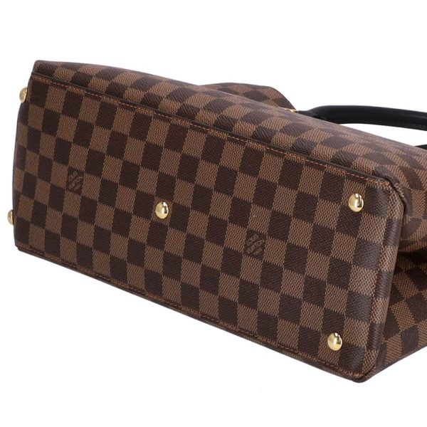 95487 5 Louis Vuitton River Side Damier Ebene Bag Brown