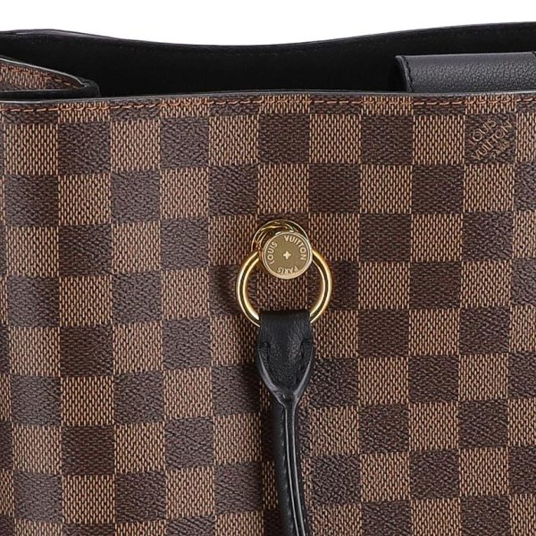 95487 8 Louis Vuitton River Side Damier Ebene Bag Brown