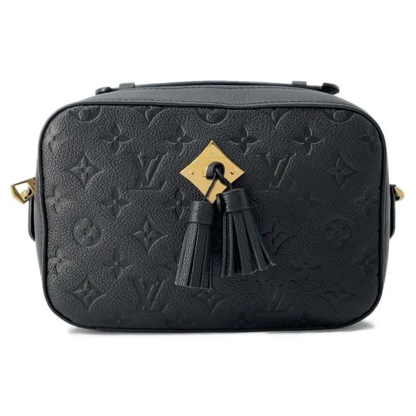 9563612 01 Louis Vuitton Saintonge Tassel Shoulder Bag Black