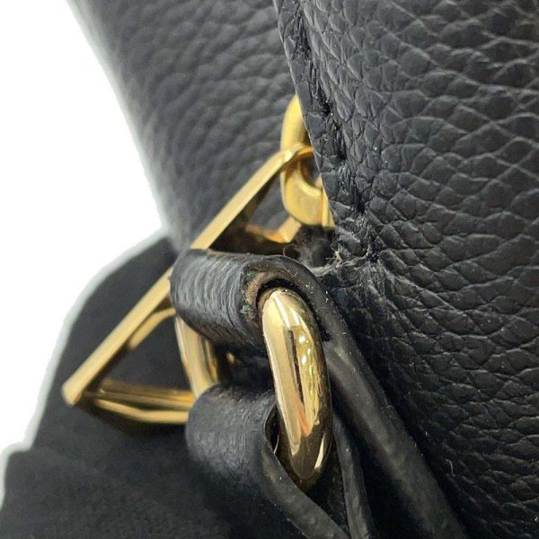 9563612 08 Louis Vuitton Saintonge Tassel Shoulder Bag Black