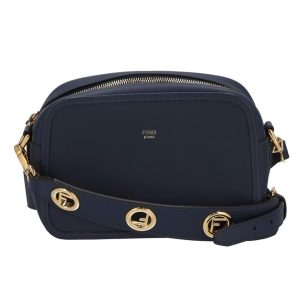 95672 1 Loewe Puzzle Small Multi tone Blue Leather Crossbody Bag