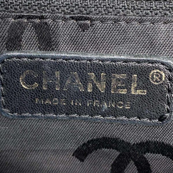 9567436 13 Chanel Tote Bag Coco Mark Caviar Skin Shoulder Black