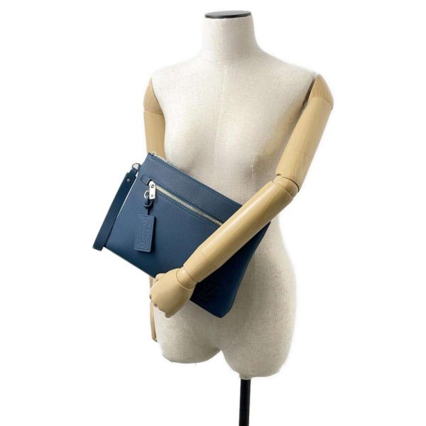 9567443 04 Louis Vuitton Pochette IPAD Pouch clutch bag Blue