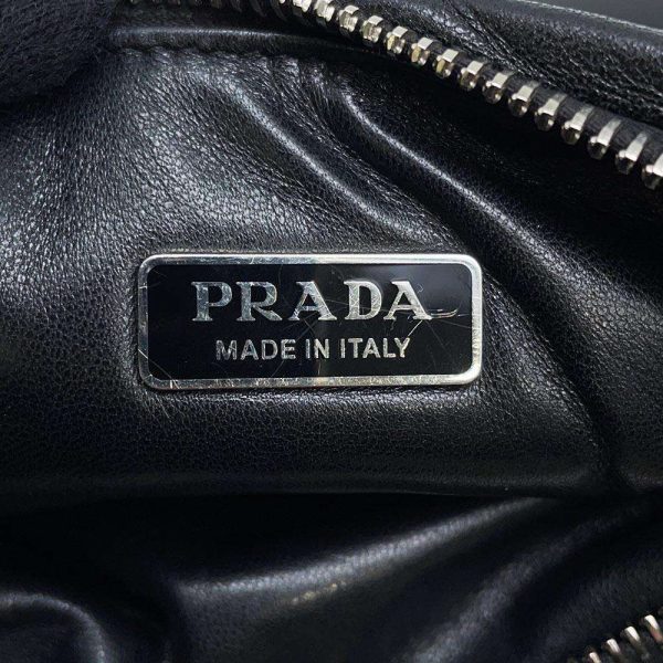 9571419 11 Prada Padded Nappa 2way Shoulder Bag Black