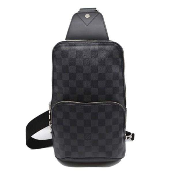 95800 1 Louis Vuitton Avenue Sling Bag Damier Ebene Black