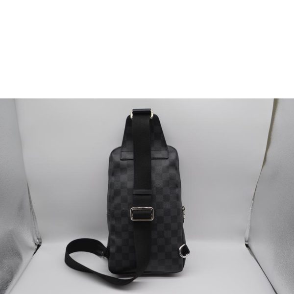 95800 2 Louis Vuitton Avenue Sling Bag Damier Ebene Black