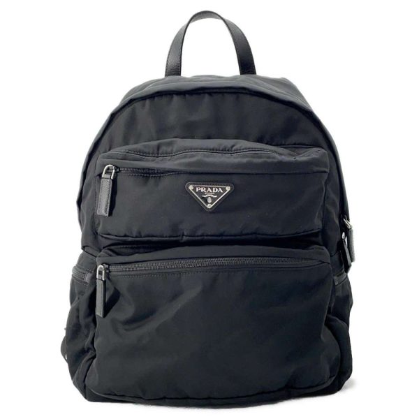 9589377 01 Prada logo backpack black