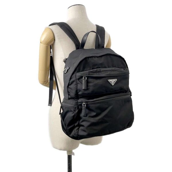 9589377 04 Prada logo backpack black