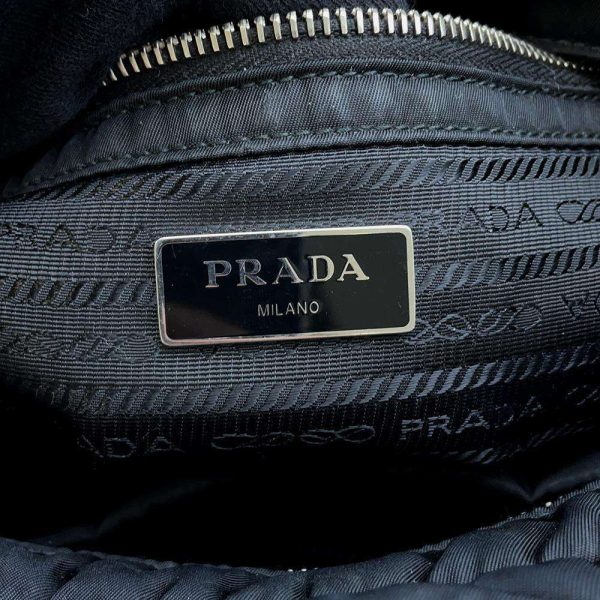 9590236 17 Prada Padded 2way Shoulder Bag Black