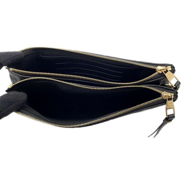 9592179 05 Louis Vuitton Pochette Double Zip Chain Shoulder Bag Noir