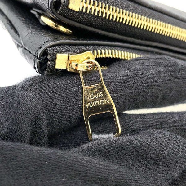 9592179 12 Louis Vuitton Pochette Double Zip Chain Shoulder Bag Noir