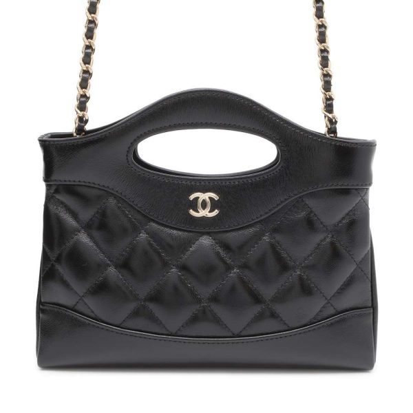 9594579 01 Chanel Handbag Matelasse Coco Mark Mini Shiny Calf Leather Chain Shoulder