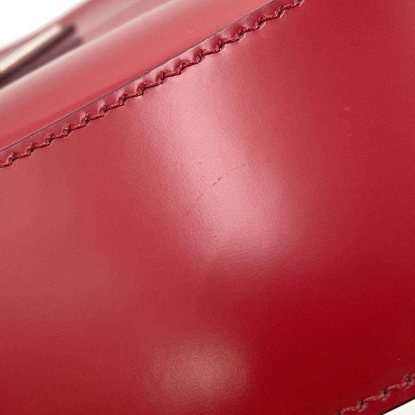 9598607 06 Prada Cleo Brushed Shoulder Bag Red