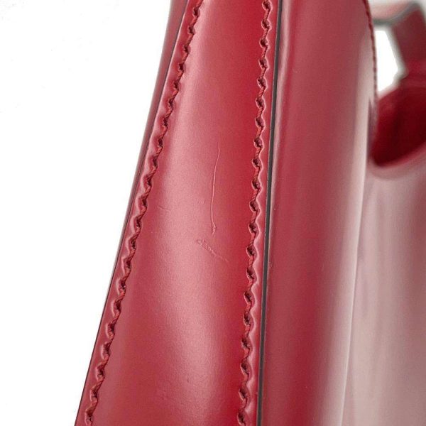 9598607 08 Prada Cleo Brushed Shoulder Bag Red