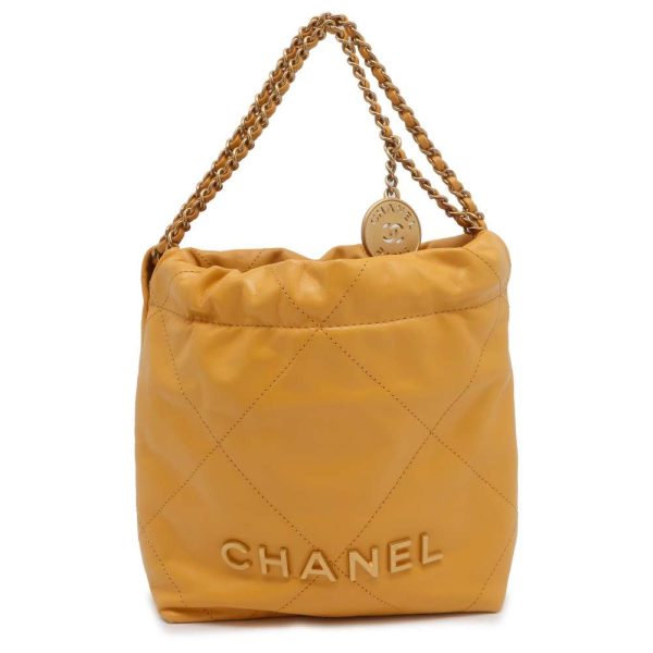 9599192 01 Chanel Handbag Coco Mark Shiny Calf Leather Shoulder