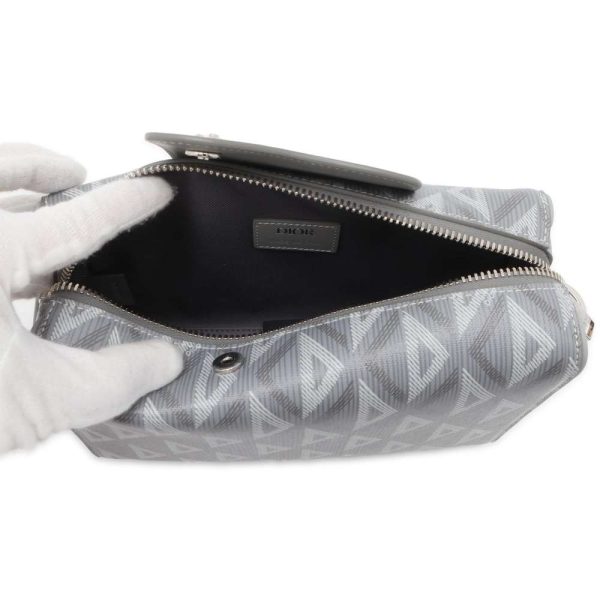 9602656 05 Christian Dior CD Diamond Lango Shoulder Bag Grey