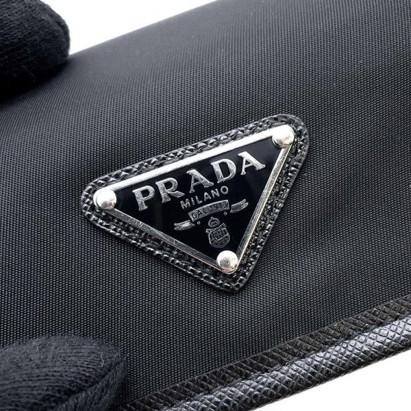 9604520 11 Prada Pochette Shoulder Bag Black