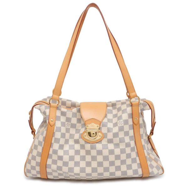 9605619 01 Louis Vuitton Damier Azur Streza PM Shoulder Bag Beige