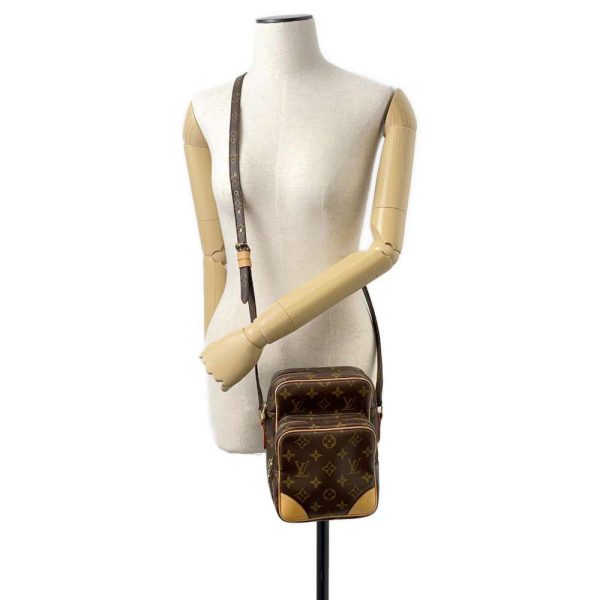 9605763 04 Louis Vuitton Monogram Crossbody Shoulder Bag Brown