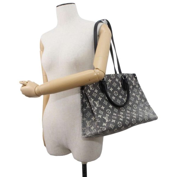 9606050 04 Louis Vuitton On the Go MM Monogram 2way tote bag Noir White