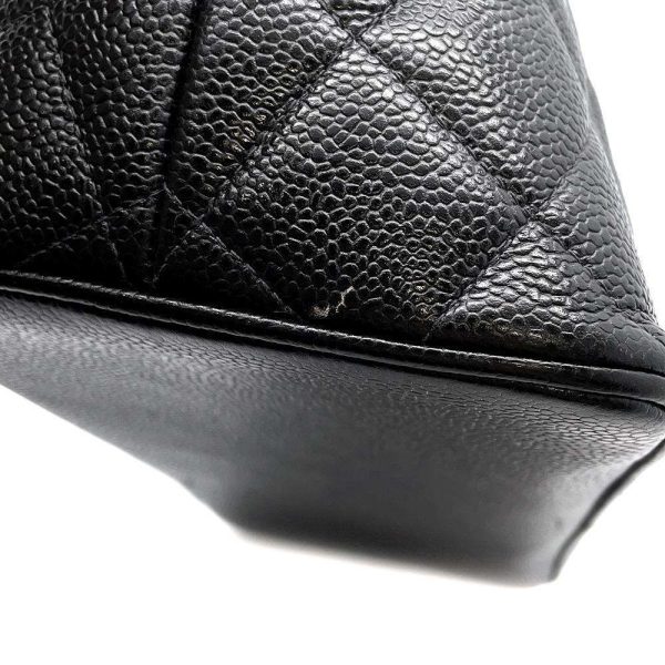 9606340 12 Chanel Tote Bag Caviar Skin Black