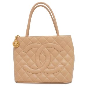 9606357 01 FENDI 8BS017 Baguette Small Logo FF Pattern 2WAY Bag Lamb Leather Chain Shoulder Bag Beige