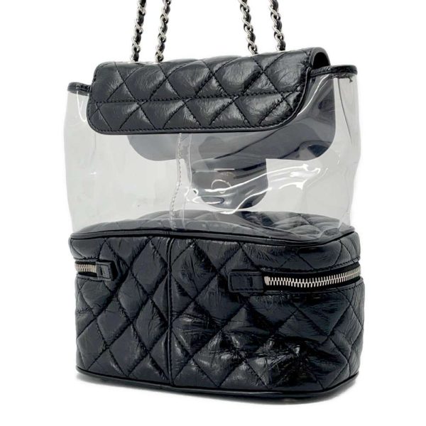 9606364 02 Chanel Chain Shoulder Bag Matelasse Coco Mark Clear Vinyl