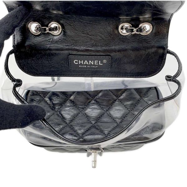 9606364 06 Chanel Chain Shoulder Bag Matelasse Coco Mark Clear Vinyl