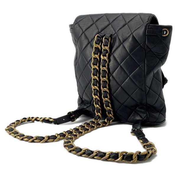 9606395 02 Chanel Rucksack Matelasse Lambskin Black