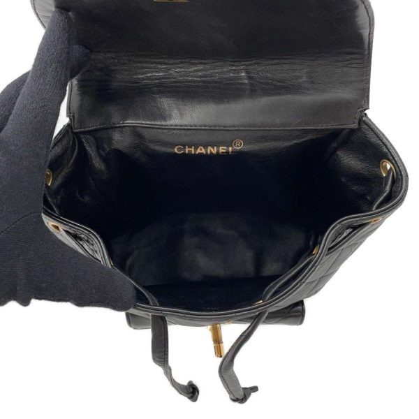 9606395 05 Chanel Rucksack Matelasse Lambskin Black