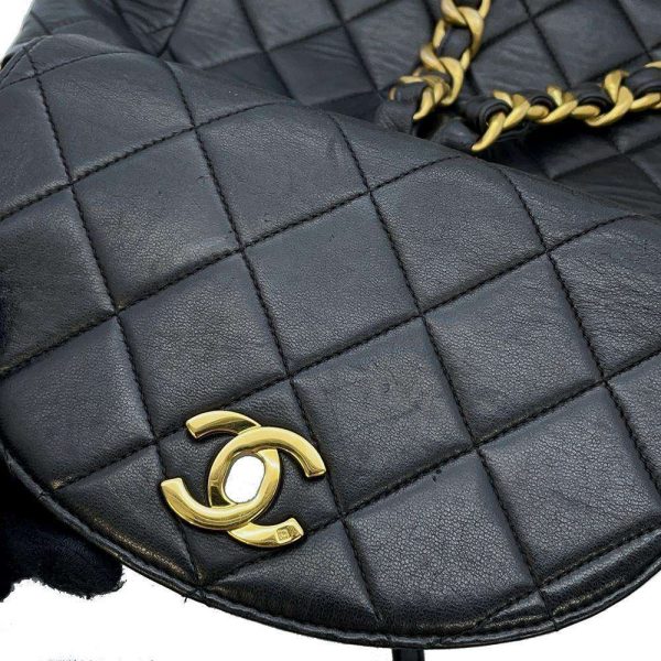 9606395 13 Chanel Rucksack Matelasse Lambskin Black