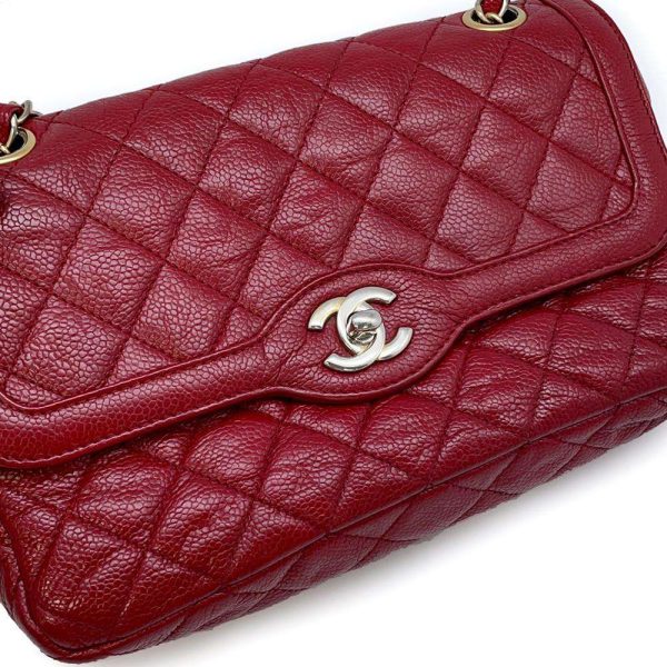 9606494 11 Chanel Chain Shoulder Bag Matelasse Coco Mark Caviar Skin