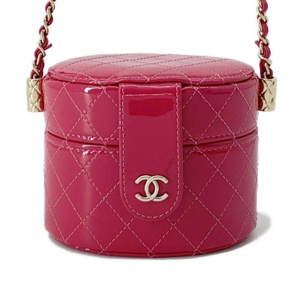 9606548 01 Chanel Chain Shoulder Bag Mini Vanity Patent