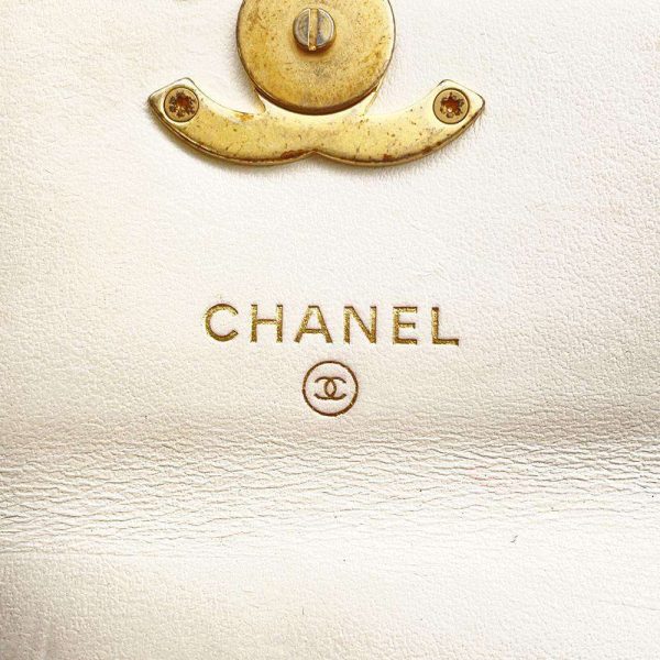 9606807 15 Chanel Micro Mini Matelasse Coco Mark Shoulder Bag White