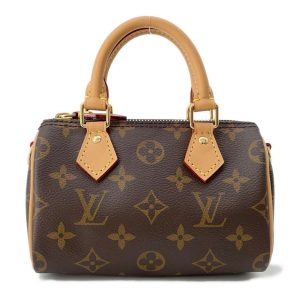 9607576 01 Louis Vuitton Monogram Vivacite GM Shoulder Bag M51163 Brown PVC Leather