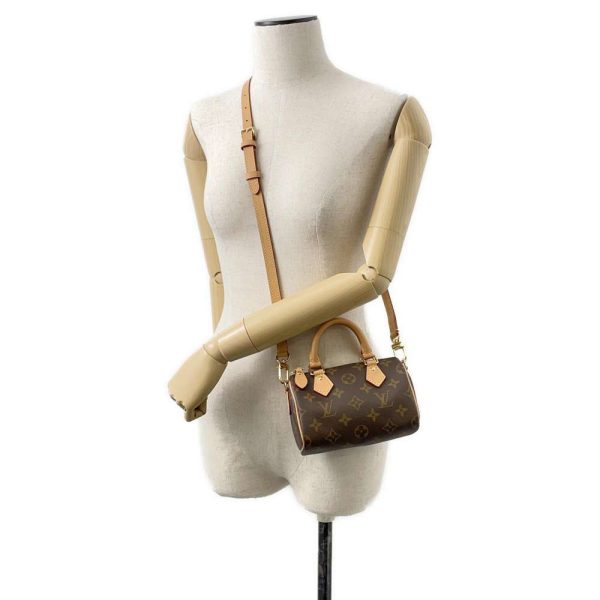 9607576 05 Louis Vuitton Monogram Nano Speedy 2WAY Shoulder Bag