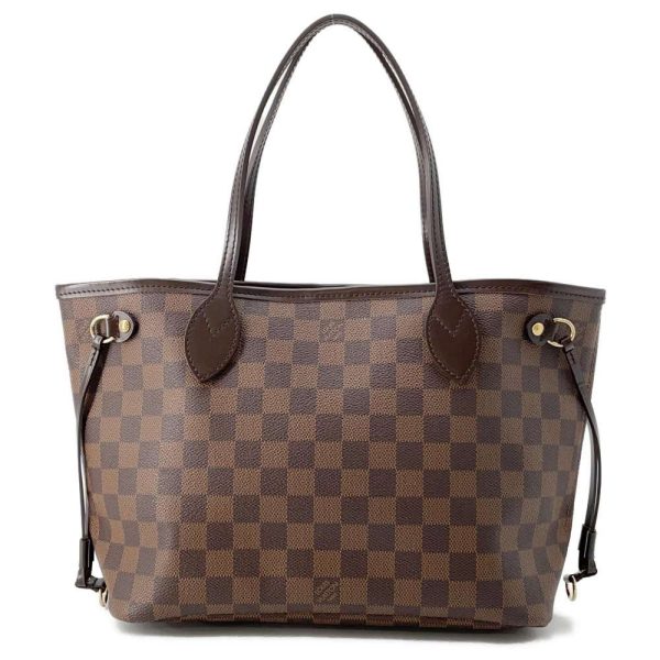 9607682 01 Louis Vuitton Damier Ebene Neverfull PM tote bag Red