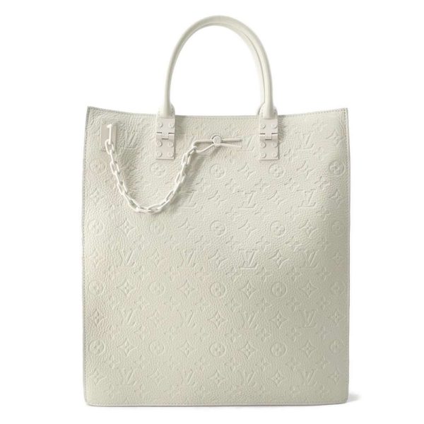 9607934 01 Louis Vuitton Sac Plat 2way tote bag White