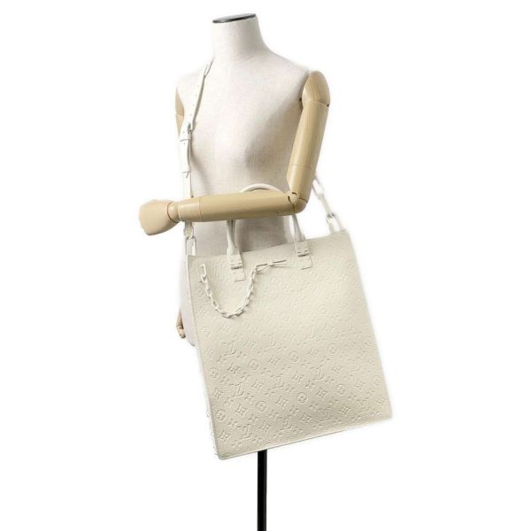 9607934 05 Louis Vuitton Sac Plat 2way tote bag White