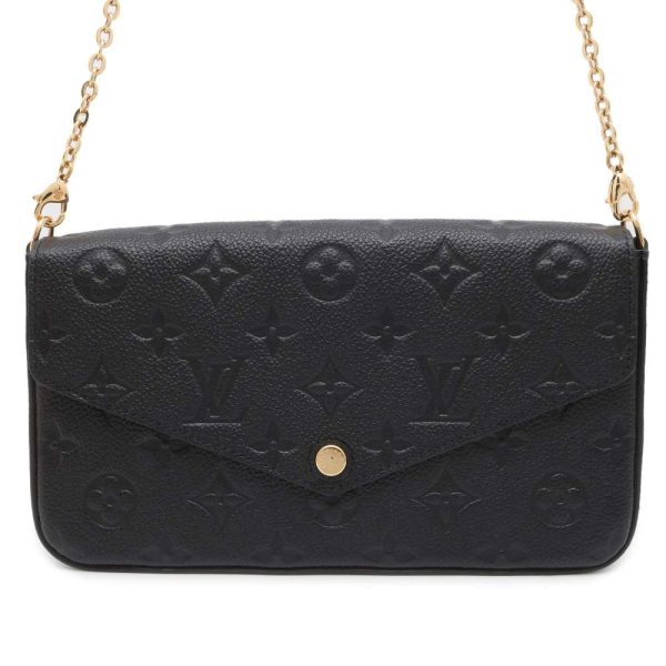 9607958 01 Louis Vuitton Pochette Chain Wallet black