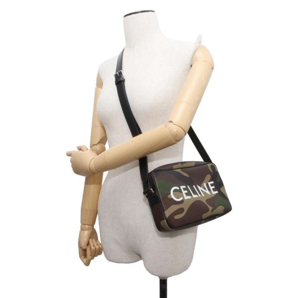 9608412 04 Celine Camouflage Medium Messenger Bag Green