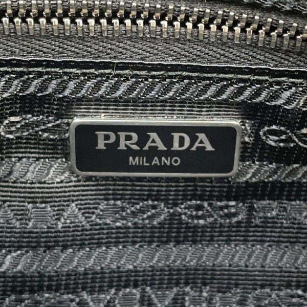 9609020 14 Prada Handbag Quilted Nylon Chain Shoulder Black