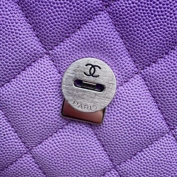 9610163 10 Chanel Shoulder Bag Matelasse Coco Mark Mini Flap Caviar Skin