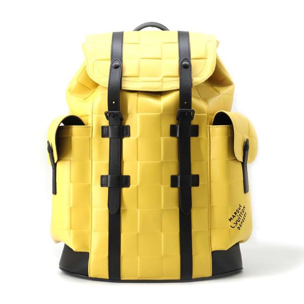 9611788 01 Louis Vuitton Backpack Christopher MM Yellow