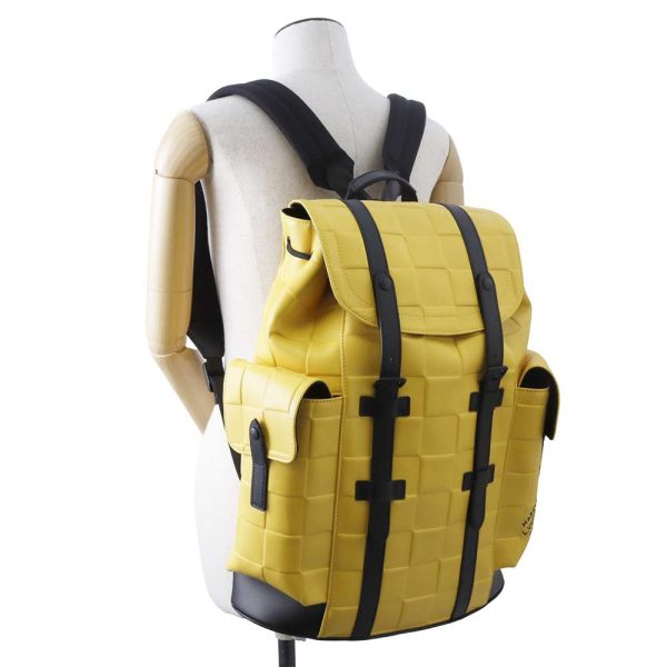 9611788 04 Louis Vuitton Backpack Christopher MM Yellow