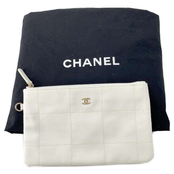 9616707 10 Chanel Tote Bag Deauville Line GM Logo Canvas Cruise Collection White